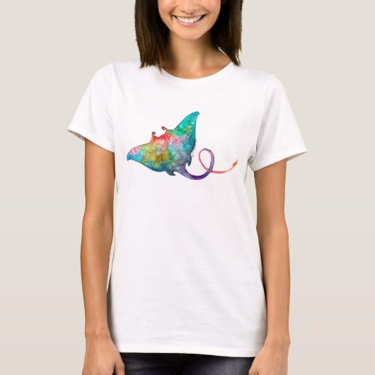 Stingray-T - Shirt der Frauen der Watercolor (Vorderseite)