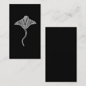 Stingray Tribal Sea Animal Tropical Beach Visitenkarte (Vorne/Hinten)