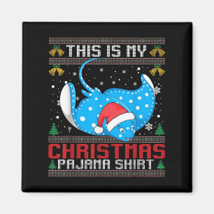 Stingray Weihnachtsmannmütze Matching Ugly Christm Magnet