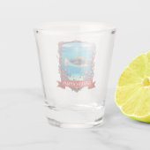 Stingrays in Grand Cayman Travel Schnapsglas (Rückseite)