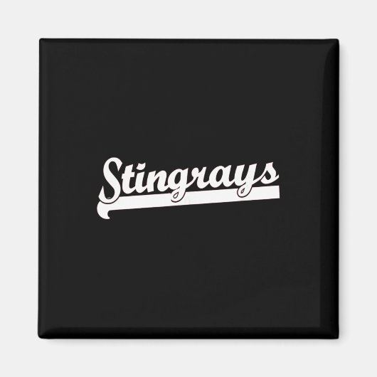 Stingrays Schwimmen Sketll Fußball T-ll Fußll Team Magnet (Vorne)