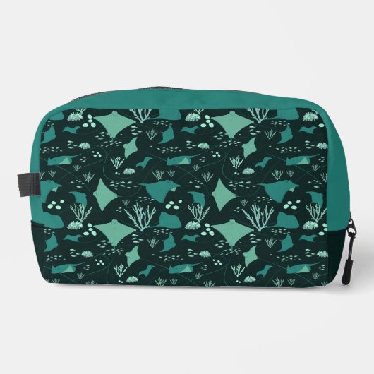 Stingrays Underwater Sea Life Personalised Waschbeutel (Vorderseite)