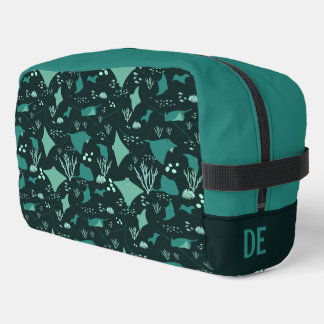 Stingrays Underwater Sea Life Personalised Waschbeutel