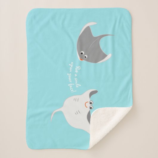 Stingrochen-Cartoon Sherpadecke (Vorderseite)