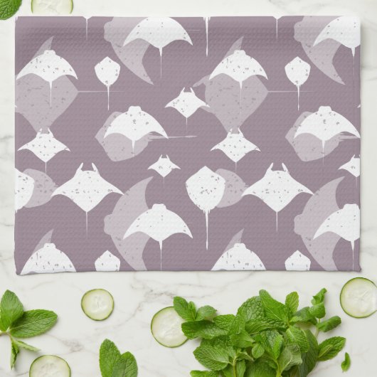 Stingrochen und Manta Rays Ocean Themed Geschirrtuch (Gefaltet)