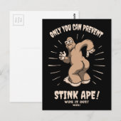 Stink Ape Wide Out Postkarte (Vorne/Hinten)