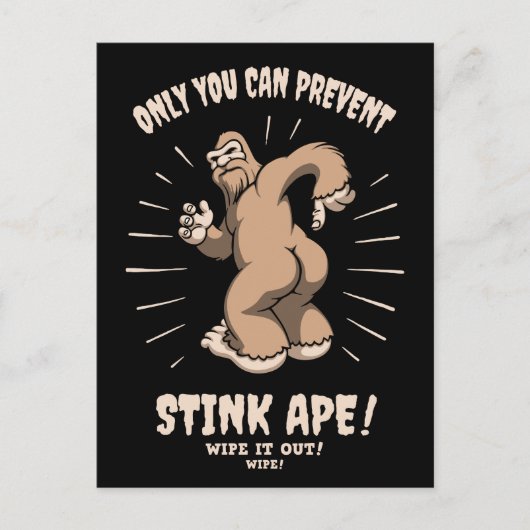 Stink Ape Wide Out Postkarte (Vorderseite)