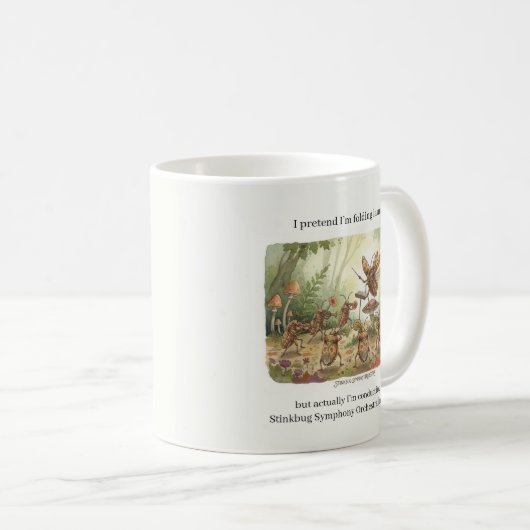 Stink bug Gifts Funny Brown Marmorated Stinkbug Co Kaffeetasse (VorderseiteRechts)