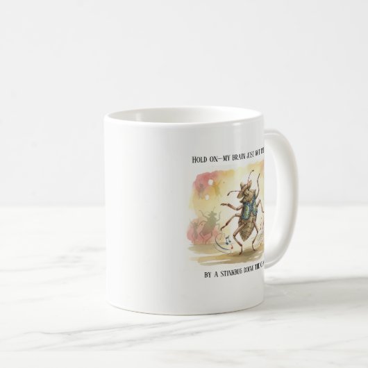Stink bug Gifts Funny Brown Marmorated Stinkbug Kaffeetasse (VorderseiteRechts)