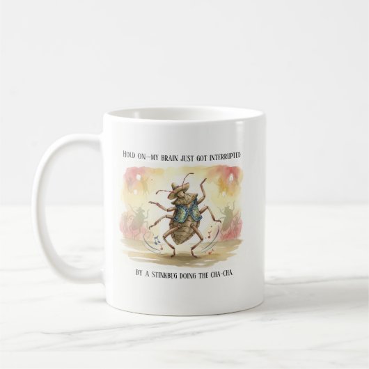 Stink bug Gifts Funny Brown Marmorated Stinkbug Kaffeetasse (Links)