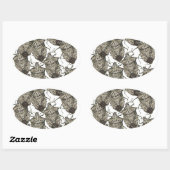 Stink Bugs verzaubert Ovaler Aufkleber (Blatt)