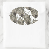 Stink Bugs verzaubert Ovaler Aufkleber (Tasche)