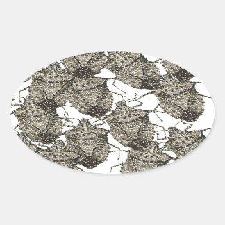 Stink Bugs verzaubert Ovaler Aufkleber