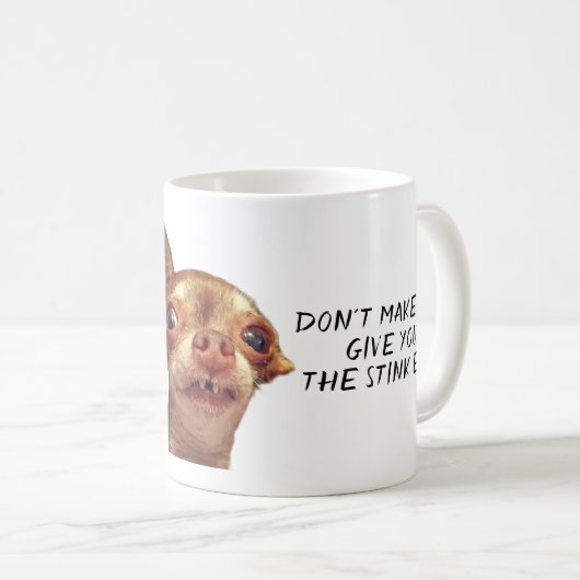 "Stink Eye" Bambi-Kaffee-Tasse Kaffeetasse (VorderseiteRechts)