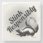 Stink Responsible Stone Untersetzer (Vorderseite)