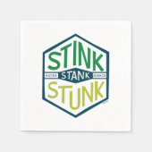 Stink Stank Stunk Abzeichen Serviette (Vorderseite)