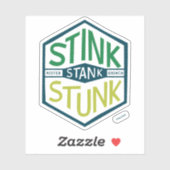 Stink Stank Stunk Badge Aufkleber (Blatt)