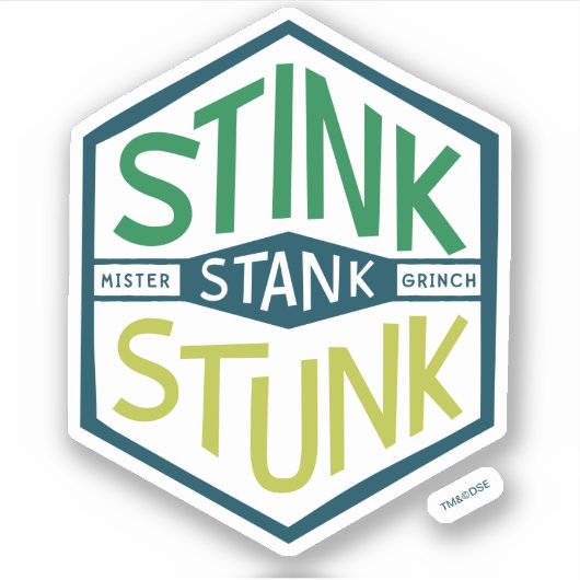Stink Stank Stunk Badge Aufkleber (Vorderseite)