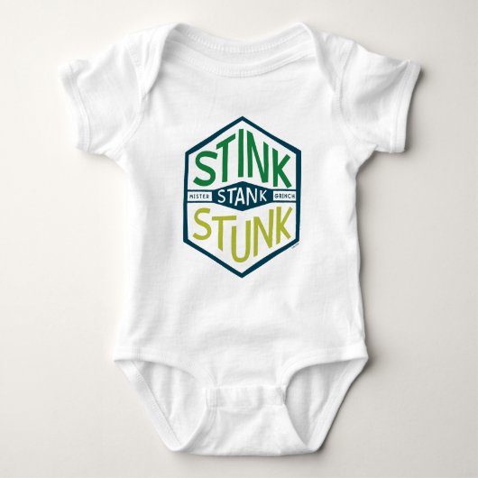 Stink Stank Stunk Badge Baby Strampler (Vorderseite)