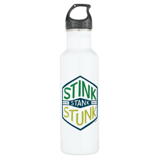 Stink Stank Stunk Badge Edelstahlflasche (Vorderseite)