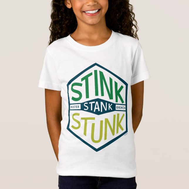 Stink Stank Stunk Badge T-Shirt (Vorderseite)