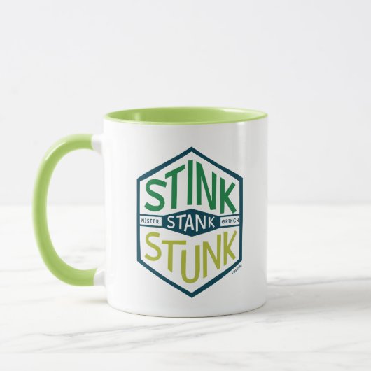 Stink Stank Stunk Badge Tasse (Links)