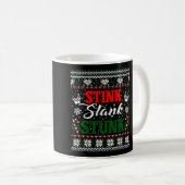 Stink Stank Stunk Funny Weihnachten Ugly Sweater Kaffeetasse (VorderseiteRechts)