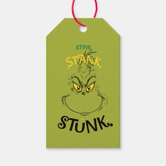 Stink Stank Stunk Mister Grinch Zitat Geschenkanhänger (Vorderseite)