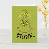 Stink Stank Stunk Mister Grinch Zitat Karte (Gelbe Blume)