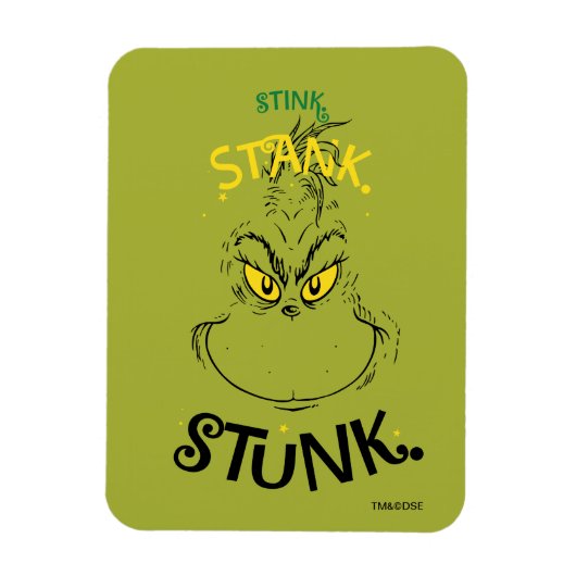 Stink Stank Stunk Mister Grinch Zitat Magnet (Vertikal)