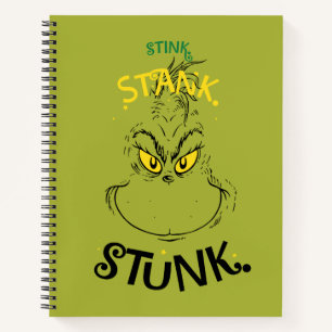 Stink Stank Stunk Mister Grinch Zitat Notizblock