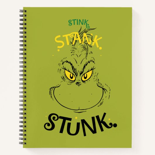 Stink Stank Stunk Mister Grinch Zitat Notizblock (Vorderseite)