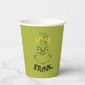Stink Stank Stunk Mister Grinch Zitat Pappbecher (Links)