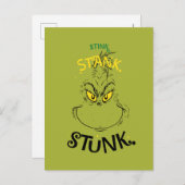 Stink Stank Stunk Mister Grinch Zitat Postkarte (Vorne/Hinten)