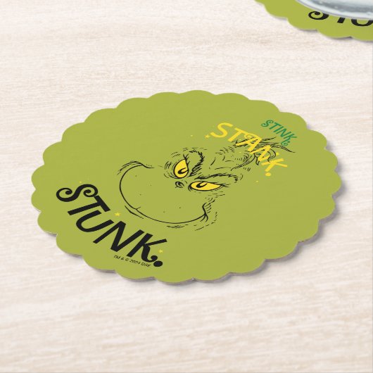 Stink Stank Stunk Mister Grinch Zitat Untersetzer (angewinkelt)