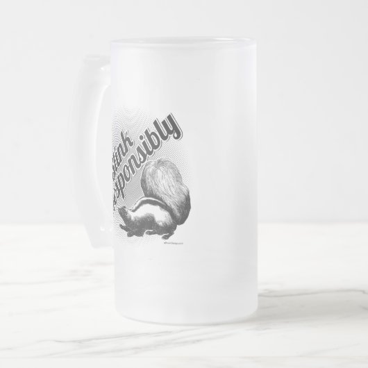 Stink verantwortungsbewusst Mattierte Glass Biere  Mattglas Bierglas (Vorderseite Links)