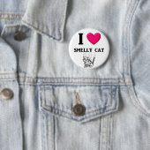Stinkende Katze "des Herz-I" Button (Beispiel)
