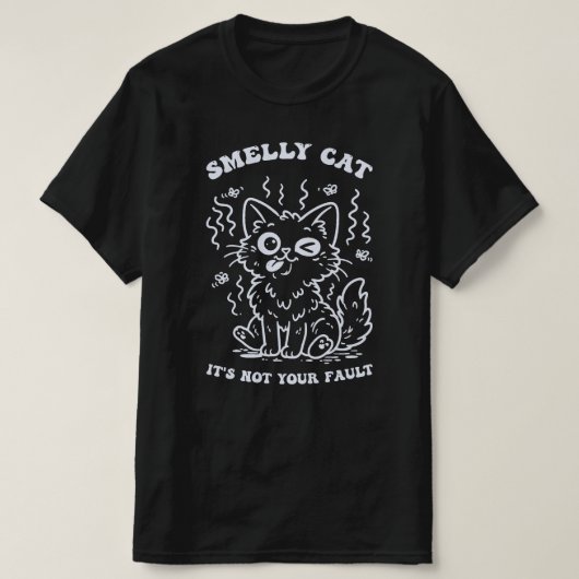 Stinkende Katze Ikonisches Lied T-Shirt (Design vorne)