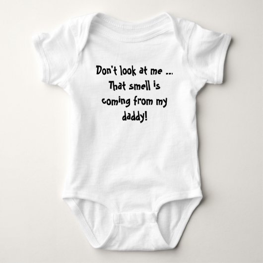 Stinkender Vati Baby Strampler (Vorderseite)