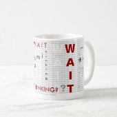 Stinkendes denkendes Weiß Kaffeetasse (VorderseiteRechts)