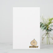 stinkendes, trauriges KnoblauchGesicht Briefpapier (Stehend Vorderseite)