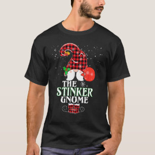 Stinker Gnom Buffalo Karo Passend Familie Weihnach T-Shirt