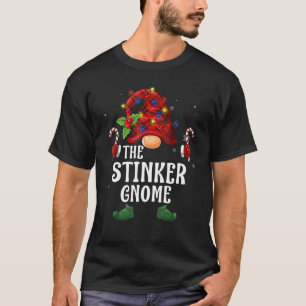 Stinker Gnome Buffalo Kariert Matching Family Chri T-Shirt