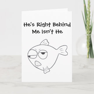 Stinkeye Fisch-Grußkarte Karte