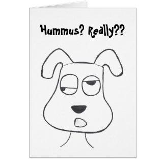 Stinkeye Hund und hummus Karte