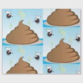 Stinkfarbene Folie aus Gekackt Geschenkpapier (Flach)