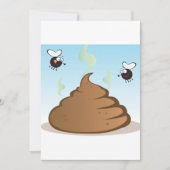 Stinkfarbener Kack Einladung (Vorderseite)