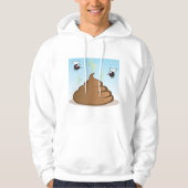 Stinkfarbener Kack Hoodie (Vorderseite)