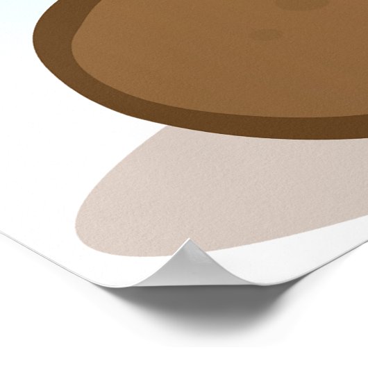 Stinkfarbener Kack Poster (Ecke)