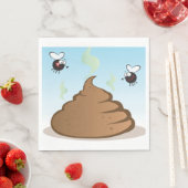 Stinkfarbener Kack Serviette (Beispiel)